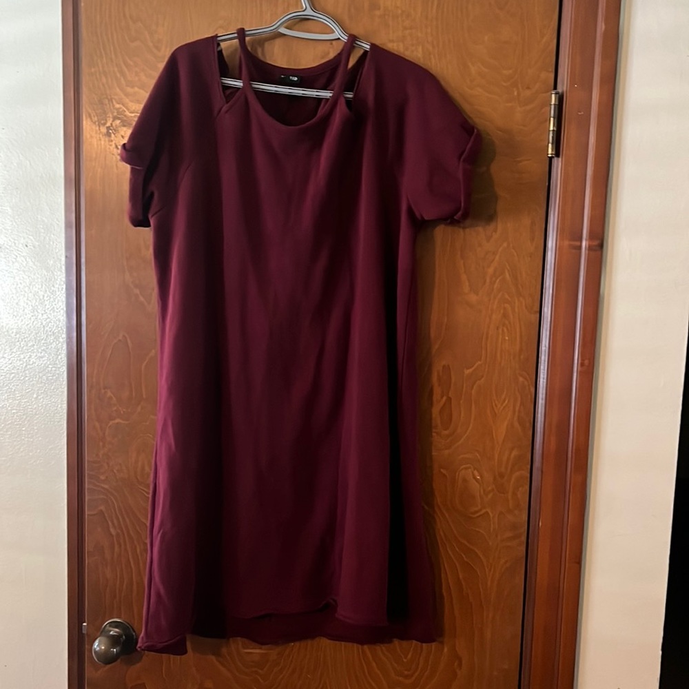 Torrid cold shoulder sweatshirt dress